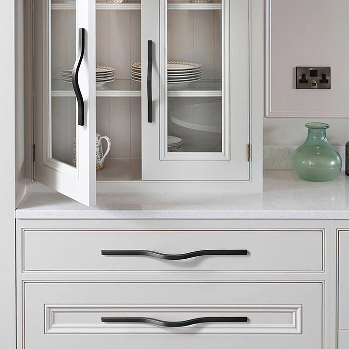 Wavy Aluminum Alloy Cabinet Handles