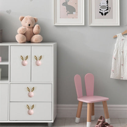 Bunny Cabinet Knobs for Children's Dressers and Drawers