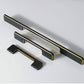Two-Tone Black Aluminum Alloy Cabinet Handles and Pulls