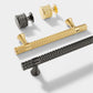 Shiny Modern Zinc Alloy Titanium Gold Black Door Pulls
