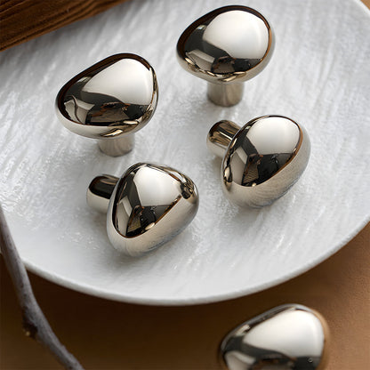 Organic Pebble Mushroom Cabinet Knobs
