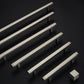 Brushed Square Cabinet Handles and Knobs, Zinc Alloy