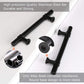 Matte Black Round Bar Cabinet Pulls and T-Bar Knobs