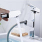 Silver Pull-Out Single Hole Bathroom Faucet
