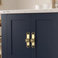 Textured Brass Cabinet Handles and Knobs in Gold / Black