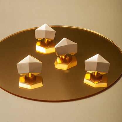 Heart-Shaped Brass Drawer Knobs for Cupboards