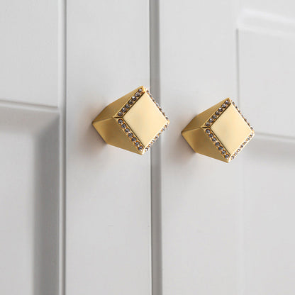 Gold Crystal Cabinet Pulls and Knobs