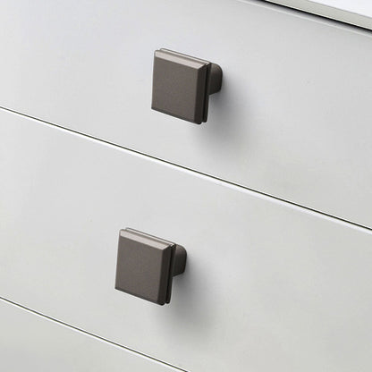 Modern Minimalist Zinc Alloy Square Cabinet Pulls