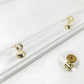 Transparent Acrylic Cabinet Handles for Bathroom Vanities