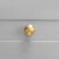 Gold-Finish Turned Brass Cabinet Handles and Knobs for Wardrobes