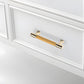 Two-Tone Ribbed Aluminum Alloy Cabinet and Drawer Pulls