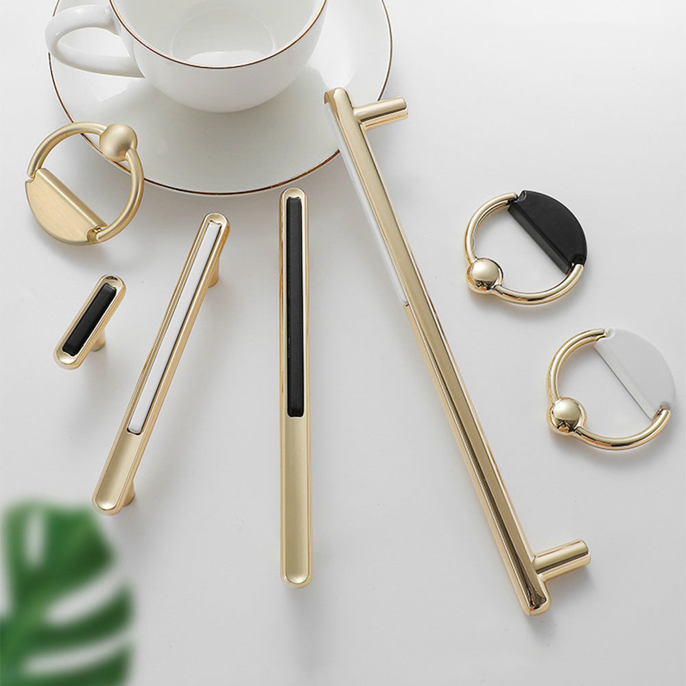 Two-Tone Cabinet Pulls and Drawer Handles for Wardrobes