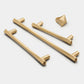 Nordic Gold Cabinet Pulls and Pyramid Cabinet Knobs