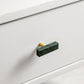 Marble-Look Square Cabinet Pulls and Single-Hole Handles