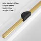 Gold / Black Half Moon Cabinet Pulls and Drawer Handles