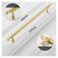Brushed Brass Vintage Cabinet Pulls and Door Handles