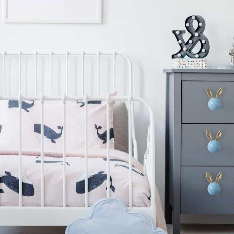 Bunny Cabinet Knobs for Children's Dressers and Drawers