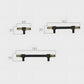 Brass Knurled T-Bar Cabinet Pulls and Drawer Handles