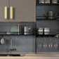 Brushed Brass Rounded Bar Cabinet Pulls