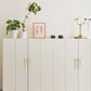 Smooth Curved Cabinet Handles and Round Knobs for Wardrobes