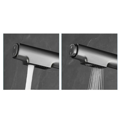 Pull-Out Bathroom Sink Faucet With Digital Temperature Display