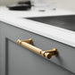 Modern T-Bar Gold Cabinet Pulls