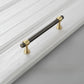 Two-Tone Brass Cabinet Pulls and Knobs