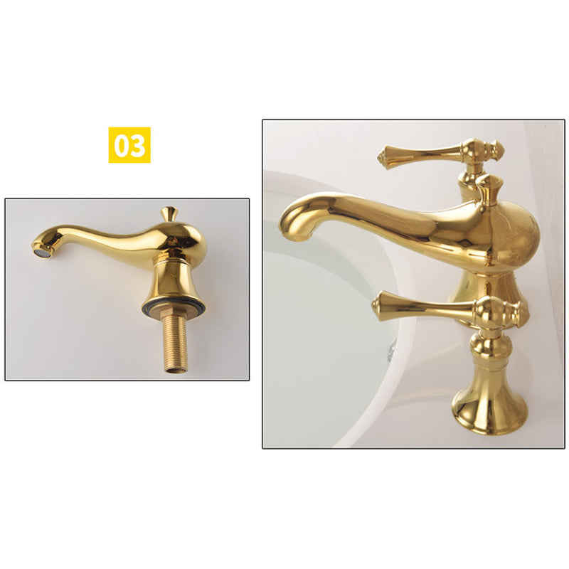 Veronae Vintage European Two-Handle 3-Hole Widespread Bathroom Sink Faucet