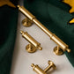 Antique Brass Round Bar Cabinet Pulls and Knobs