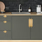 Art Deco Recessed Cabinet Pulls with Round Bar Handle