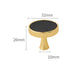 Polished Gold Leather Cabinet Pulls and Knobs