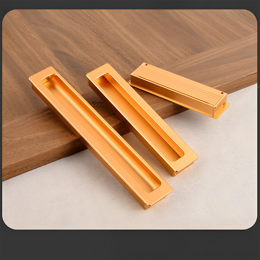 Long Aluminum Recessed Finger Pulls