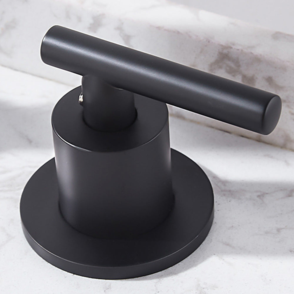 Modena Modern High-Arc T-Handle 3-Hole Widespread Bathroom Sink Faucet