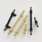 Knurled Brass Cabinet Handles and T-Bar Knobs