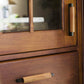 Modern Wood Cabinet Pulls with Black / Silver Metal Ends