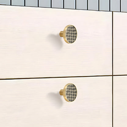 Colored Inset Cabinet Knobs for Wardrobes and Drawers