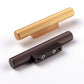 Gold / Gray Ribbed Round Bar Cabinet Handle and Drawer Pull