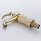 Modern Brass and Jade Single Handle Bathroom Faucet