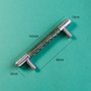 Colorful Leather Cabinet Pulls and Knobs, Stainless Steel