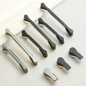 Two-Tone Cabinet Pulls and Knobs for Kitchen Cabinets