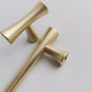 Gold Curved Cabinet Handles, Zinc Alloy T-Bar Pulls