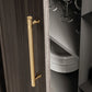 Shiny Modern Zinc Alloy Titanium Gold Black Door Pulls