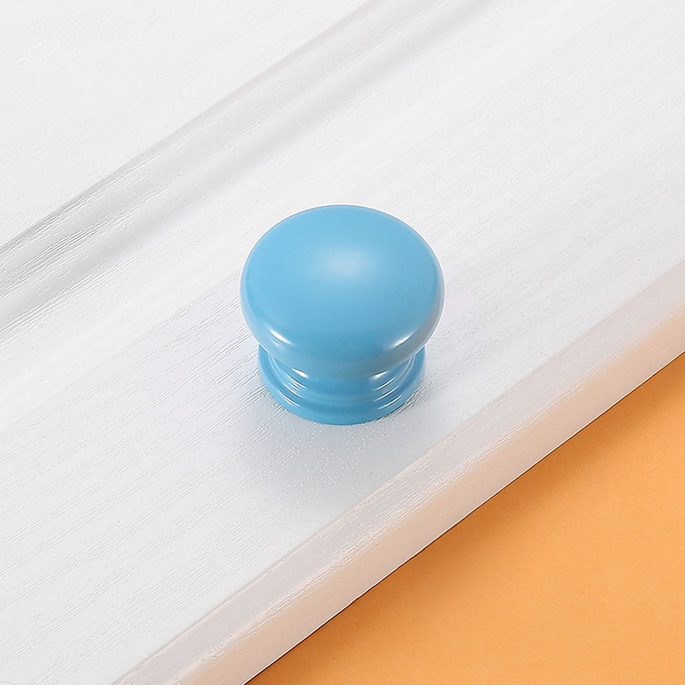 Colorful Birch Wood Cabinet Pulls and Knobs for Dressers