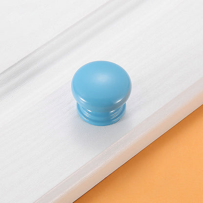 Colorful Birch Wood Cabinet Pulls and Knobs for Dressers