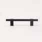 Black / Gold Knurled Round Bar Cabinet Pulls and Drawer Handles