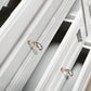 Faceted Crystal Glass Cabinet Pulls and Knobs in Gold