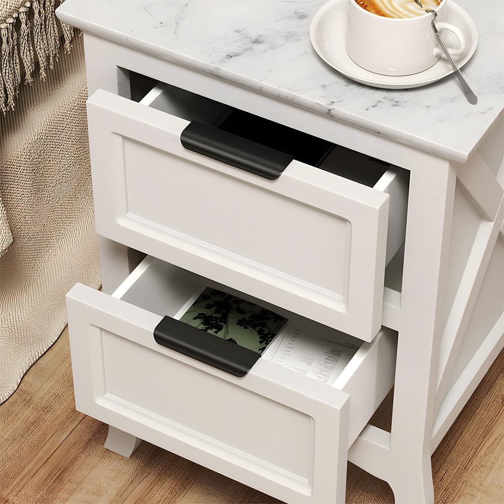 Black Adhesive Rounded Edge Finger Pulls for Drawers