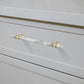 Marble Pattern T-Bar Cabinet Pulls with Gold Feet