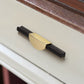 Gold / Black Half Moon Cabinet Pulls and Drawer Handles