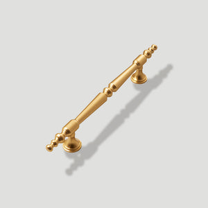 Gold Turned Bar Cabinet Handles and Drawer Pulls